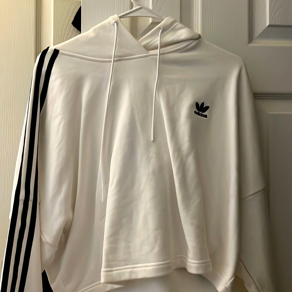 Adidas cropped woman’s hoodie size medium